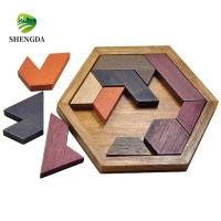 ราคา กระดานปริศนา SHENGDA เกมปริศนารูปทรงเรขาคณิตกระดานแทนแกรมหกเหลี่ยม (52161641508)