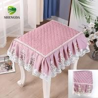 ราคา SHENGDA ผ้าคลุมสตูลแต่งหน้า ลายดอกไม้ขอบลูกไม้สตูลเบาะรองนั่ง ปลอกหมอนอิงหนาดอกไม้เร้าใจฝุ่นที่นั่งเก้าอี้แขนเก้าอี้สํานักงาน (26295002755)