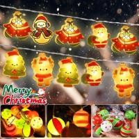 ราคา ไฟตกแต่งลานคริสต์มาส สายแขวนซานตา ของตกแต่งเทศกาลคริสต์มาสและปีใหม่พร้อมDIY Setup (40223369679)