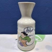 ราคา ขวดสาเกสีครีมเพนท์ลายญี่ปุ่นแบบดั้งเดิม สินค้ามือสอง (56450550349)
