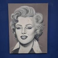 ราคา ภาพวาดสีน้ำมันผ้าใบรูป มาริลิน มอนโร marilyn monroe (56501524728)