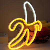 ราคา รูปกล้วยนีออนป้ายห้องผนังไฟ LED นีออนศิลปะเด็กไนท์ไลท์ปาร์ตี้แขวนไฟ LED (18290967462)