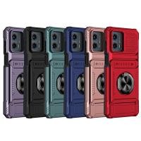 ราคา สําหรับ Motorola Moto G 5G 2023 2024 เคสสําหรับงานหนักกันกระแทกพร้อมแม่เหล็ก 360 ขาตั้งโลหะหมุนได้และช่องเสียบการ์ดคู่ที่ซ่อนอยู่ (42381300320)