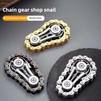 ราคา MERY Flywheel ปลายนิ้ว Gyro EDC Spinner ความเครียดบรรเทา Sprocket Fidget Spinner สไตล์โลหะจักรยานทนทานโซ่แปลกใหม่ Fidget Spinner ผู้ใหญ่ (50410611745)