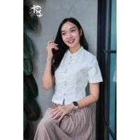 ราคา เสื้อพื้นเมือง ทรงคอจีนแขนสั้น กระดุมหน้าผ้าฝ้ายเยื่อไผ่อัดกาวทั้งตัว เนื้อสัมผัสนุ่มใส่สบาย (27160810201)