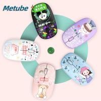 ราคา เมาส์ไร้สาย METUBE เมาส์ Bluetooth เงียบ 2 4Ghz ของขวัญ Bluetooth 5 0 Mini Computer Mouse Office (44811295757)