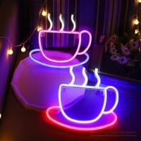 ราคา ไฟนีออนรูปแก้วกาแฟ LED รุ่นใหม่ ตกแต่งร้านกาแฟ สร้างบรรยากาศสุดชิค (41731058801)