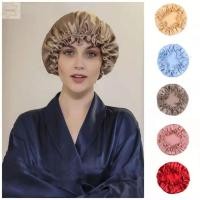 ราคา AWNGD ขนาดใหญ่ผ้าไหมหมวก แฟชั่นหัวผู้หญิงผม Bonnets Night Hair Wrap หรูหราผ้าไหม Bonnets สีทึบผมร่วงหมวก (55711822286)