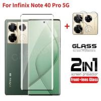 ราคา 2 in 1ฟิล์มกันรอยหน้าจอสำหรับ infinix Note 40 Pro 5กรัม infinix Note40Pro หมายเหตุ40Pro Note40 40 Pro พลัส5กรัม4กรัม2024เต็มปกด้านหน้าฟิล์มกลับเลนส์ป้องกันฟิล์มกระจกนิรภัย (29880504398)