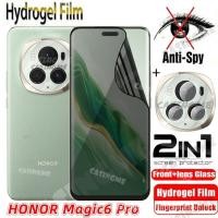 ราคา Honor Magic6 Pro 2024 Anti Peek ความเป็นส่วนตัว Soft hydrogel ฟิล์มสำหรับ Honor Magic 6Pro Magic6 6 Pro Magic6Pro 4G 5G 2024กล้องฟิล์มเต็มรูปแบบความเป็นส่วนตัวป้องกันหน้าจอ dfkt (24687020238)