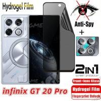 ราคา Infinix GT 20 Pro Soft Privacy hydrogel ฟิล์ม Anti Spy เต็มรูปแบบป้องกันหน้าจอ Anti Peek ความเป็นส่วนตัวฟิล์มสำหรับ infinix GT20Pro GT20 GT 20 Pro 20Pro 4G 5G ด้านหลังกล้องป้องกันฟิล์ม (26863899837)