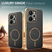 ราคา เคสโทรศัพท์แม่เหล็กสําหรับRealme 15T 15 14T 14 12 Pro Plus GT 8 7 6T 6 Pro C75 C71 5G 4G Realmi GT7 ปลอกหรูหราคาร์บอนไฟเบอร์รูปแบบกันกระแทกฝาครอบป้องกัน (53111481830)