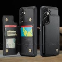 ราคา ฝาครอบหนังสําหรับ Samsung Galaxy A57 A37 A17 AA56 A36 A16 A15 LTE 5G 4G เคสโทรศัพท์ขาตั้งแม่เหล็กผู้ถือบัตร RFID Anti Theft กระเป๋าสตางค์ปลอก hp กันกระแทกกลับกันชน (44711602286)