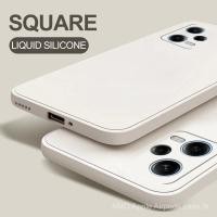 ราคา Redmi Note 12 Pro 5G Case for Xiaomi redmi Note 12 Pro PLUS 12pro Note 12 Turbo note12 4G 5G Square Liquid silicone Phone Case Fashion Couple Soft Back Cover shockproof casing KOF (29410176603)