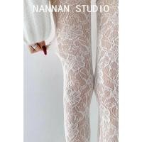 ราคา Jack Nina ถุงน่องหัวนมหญิง Retro Lace Fishnet ถุงน่องหญิงเซ็กซี่ Hollow ดอกไม้ถักดอกไม้สไตล์บาง Pure Desire ถุงน่องสีขาว (47508433780)