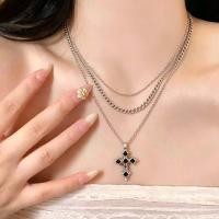 ราคา Dark Gothic สไตล์ Cross จี้สร้อยคอ Niche ออกแบบเสื้อกันหนาว y2k เอเชียวัฒนธรรม Clavicle CHAIN อินเทรนด์ (48062086759)
