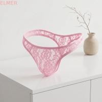 ราคา ELMER กางเกงชั้นในลูกไม้เชียร์ผู้ชายกางเกงเอวต่ําลูกไม้ Hollow Thongs ชุดชั้นในโปร่งใส T back ชุดชั้นในชายกางเกงผู้ชาย (41131764794)