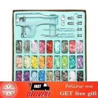 ราคา moonbase Keenso Snap Fasteners Set เรซินโลหะวัสดุที่ทนทานสำหรับเย็บผ้างานฝีมือที่สดใสผ้าขนหนูผู้ที่ชื่นชอบ ทรงกลมสีน้ำเงิน (40431379658)