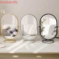 ราคา กระจกแต่งหน้า LOMBARD 360 กระจกโต๊ะเครื่องแป้งรูปไข่หมุนได้ศิลปะเหล็กตกแต่งบ้านโครงเหล็กความละเอียดสูงขาตั้งเดสก์ท็อปกระจก โต๊ะท็อป (52160903134)