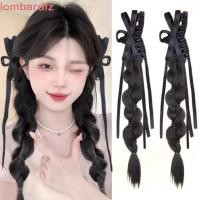 ราคา ฮ่าๆ 2ชิ้นโบว์ผมเปีย ต่อผมหางม้า ยาวปุยแฮนด์เมดถักเปียหางม้า อินเทรนด์ธรรมชาติ16นิ้วหวานบิดถักเปียแฮร์พีชใช้ทุกวัน (46761097845)