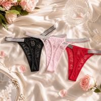 ราคา LOMBARD ลูกไม้ Thongs ตาข่ายต่ําเอวผู้หญิง Thongs กางเกง Hollow Out ชุดชั้นใน Rhinestone เข็มขัด T back กางเกงชุดชั้นในหญิง (26844896102)