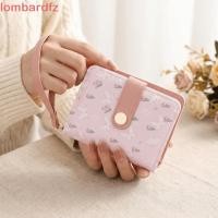 ราคา LOMBARD กระเป๋าสตางค์หนังสั้น ซิปปิดปุ่ม Snap Polka Dots Wallet Compact Floral Print Multifuctional With Wristlet Strap Bow Coin Purse ใช้ทุกวัน (52562020535)