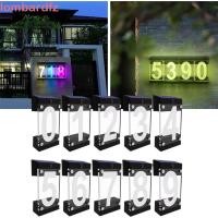 ราคา LOMBARD ไฟที่อยู่สี RGB 3D อะคริลิค IP55 กันน้ําพลังงานแสงอาทิตย์ป้ายบ้านเลขที่ หลักหรือตัวอักษรโคมไฟกลางคืน Illuminated พลังงานแสงอาทิตย์ RGBW สีโคมไฟประตู (51712075650)