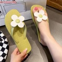 ราคา รองเท้าแตะ Lombard ลายดอกไม้ หน้ายางกันลื่น แบบพลาตฟอร์ม สวมใส่ง่าย สบายในวันหยุดริมหาดฤดูร้อน (46308472056)