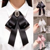 ราคา MERY Memorial เข็มกลัดสีดํา Bowknot ผ้าคริสตัล Rhinestone ริบบิ้น Bowtie เข็มกลัด เนคไท Bowtie สีดําสําหรับงานศพและ Mourning (42131803147)