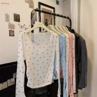 ราคา MERY เสื้อเชียร์ เสื้อเชิ้ตแขนยาวพิมพ์ลายโบว์ แฟชั่นกันแดดสลิมฟิตตาข่าย Y2K Beach Tops (53412350454)