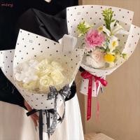 ราคา MERY กระดาษห่อลายจุด บรรจุภัณฑ์ดอกไม้ช่อดอกไม้สไตล์เกาหลีแบบหนา ของขวัญกระดาษห่อของขวัญ DIY ตกแต่ง (50012411486)