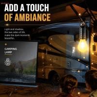 ราคา MERY Camping Light กันน้ําพร้อมตะขอโคมไฟ Led แบบพกพา หลอดไฟแบบชาร์จไฟได้ชาร์จ Super Bright Powered Super Bright โคมไฟสําหรับ Camping (53962338206)