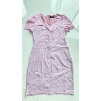 ราคา ชุดเดรส ลายลูกไม้ฉลุสีม่วงอ่อน มือ2 size XL ไม่มีตำหนิ (42956593864)