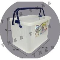 ราคา กล่องพลาสติกหูหิ้วปิคนิค 30 ลิตร picnic box 30 L no 3040 ออกใบกำกับภาษีได้ (14852857359)