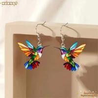 ราคา ฮะนัท ต่างหูห้อยนก เครื่องประดับงบอะคริลิคต่างหูนกฮัมมิ่งเบิร์ดที่มีสีสัน ของขวัญสไตล์ย้อนยุค2ง รูปนกต่างหูเครื่องประดับอุปกร (57962388207)
