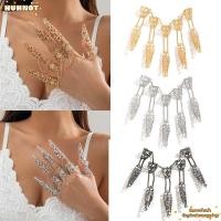 ราคา HUHNOT สร้อยข้อมือนิ้วโกธิค เครื่องประดับมือพังก์นิ้วข้อมือโซ่สร้อยข้อมือ แฟชั่นวินเทจเหล็กพังก์เล็บแหวนคอสเพลย์ (57110760207)