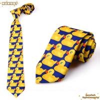 ราคา HUHNOT Ducky Tie ยางเป็ดสีเหลืองเนคไท 8 ซม How I Met Your Mother พิมพ์ Tie (57060749731)