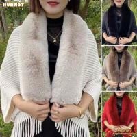 ราคา HUHNOT ผ้าคลุมไหล่ถักแฟชั่นคาร์ดิแกนเสื้อคลุมเสื้อคลุมฤดูหนาวที่อบอุ่น (52409821259)