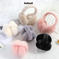 ราคา HUHNOT ฤดูหนาวที่อบอุ่นปิดหูกันหนาว นุ่มกลางแจ้งเย็นป้องกันตุ๊กตาหูอุ่น สีทึบหูปกที่ปิดหูพับผู้หญิง (49652306790)
