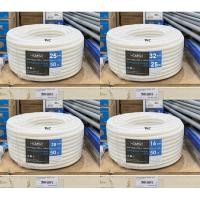 ราคา homso ท่ออ่อนสายไฟ ท่ออ่อนลายลูกฟูก ขนาด 16มิล 20มิล 25มิล 32มิล 50เมตร LEETECH รุ่น โฮมโซ สีขาว รุ่น L PF 50M (52011799712)