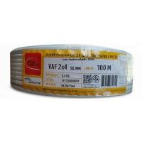 ราคา สายไฟ VAF 2x4 ไทยยูเนี่ยน THAI UNION ม้วน ความยาว 100เมตร สายไฟคู่ (40472316909)