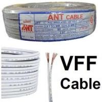 ราคา สายไฟ สายอ่อน VFF 2X0 5 2x1 2X1 5 2X2 5 SQ MM ยี่ห้อ ANT 90เมตร CABLE SPKER (15176524017)