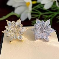 ราคา 2024 ต่างหูเพทายไมโครห้อยดอกไม้เกล็ดหิมะต่างหูสุดเก๋ (26858756118)
