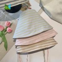 ราคา หมวกกันแดด ฮูเทน หมวกปีกกว้างใบใหญ่แฟชั่นพับได้พร้อมสตริงหมวกชาวประมงลายน้ําหนักเบาชายหาด (57061471496)