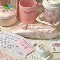 ราคา ควินน์ บัลเล่ต์รองเท้ากรณีดินสอ ความจุขนาดใหญ่แต่งหน้ากระเป๋าซาตินกระเป๋าเครื่องเขียน น่ารักออกแบบผู้ถือดินสอสก์ท็อปออแกไนเซอร์ นักบัลเล่ต์ ดินสอกระเป๋าเด (53262081308)