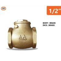 ราคา สวิงเช็ควาล์ว AA 2นิ้ว เช็ควาล์วทองเหลือง แนวนอน Swing Check Valve AA 2 (21685266217)