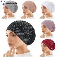 ราคา MASMATO หมวกผ้าคลุมศีรษะผู้หญิง ผมร่วง Encrusted Diamonds Head Cover แฟชั่น Silky Smooth Breathable Turban หมวก Street (52462297026)