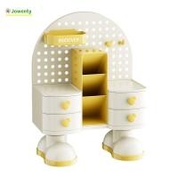 ราคา JOWENTY กล่องเก็บเครื่องเขียน พร้อมลิ้นชักพร้อมชั้นเก็บของตั้งโต๊ะกระดานเจาะรู ชั้นวางโต๊ะทํางานอเนกประสงค์ที่ทนทานองค์กรสํานักงาน (52311452355)