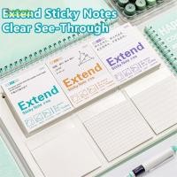 ราคา JOWENTY Notes Self Stick Notes ไม่มีการปิดกั้นข้อความเรียงราย Blank Grid Sticky Notes แบบพกพาดูผ่านขยาย Sticky Notes ของขวัญ (55162442314)