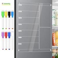 ราคา นักวางแผนอาหาร JOWENY กระดานเมนูแม่เหล็กแบบใช้ซ้ําได้ ปฏิทินรายสัปดาห์ที่ทนทาน กระดานวางแผนรายสัปดาห์อะคริลิค รายการของชํา (53911830458)